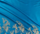 Blue jacq. floral border 120cm